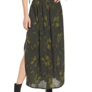 ALL SAINTS Asta Ceres Linen Blend Midi